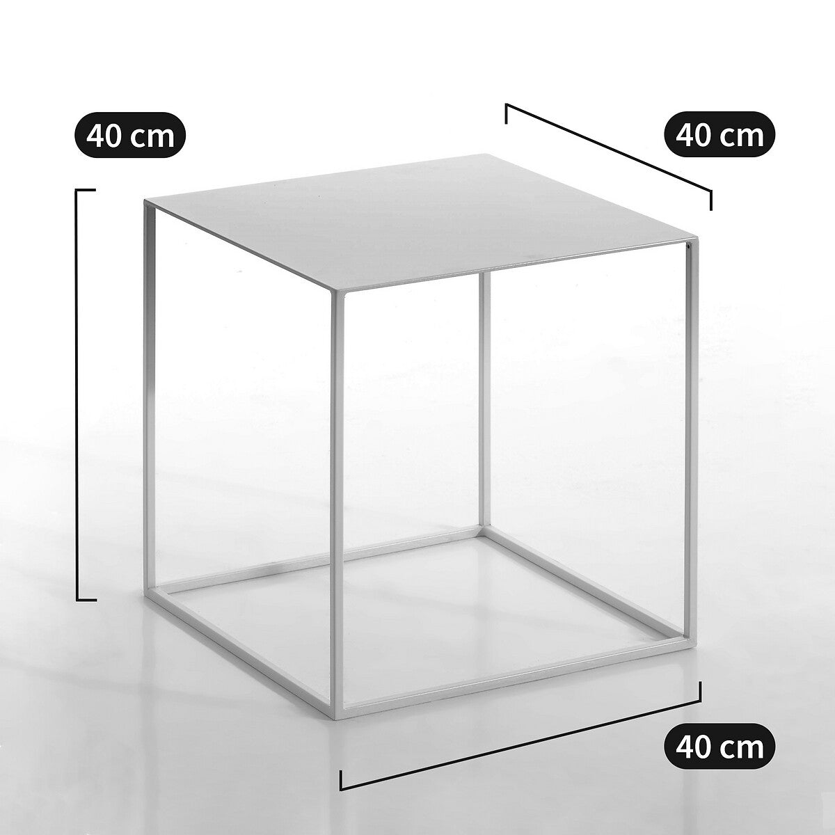 Robust Metal Dekoratif Yan Sehpa